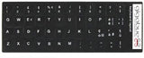 Italian Learning Keyboard Layout Sticker tasti neri adesivi per computer