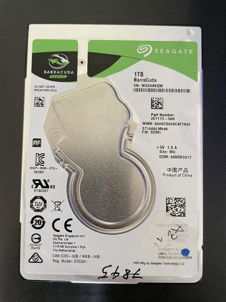 Hard disk Seagate 1TB ST1000LM048 SDM1 9EV134-188 usato
