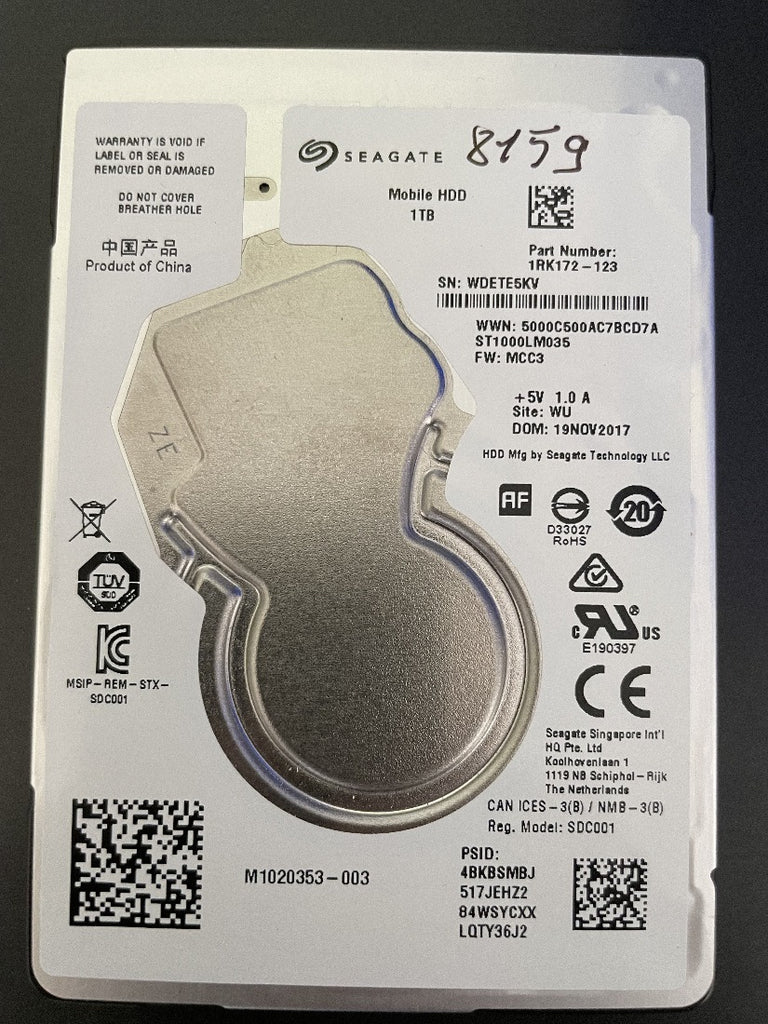 Hard disk Seagate 1TB ST1000LM035 SDM1 1RK172-123 usato