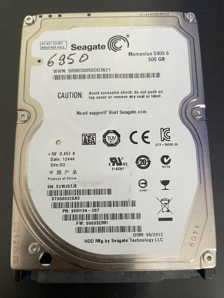 Hard disk Seagate 500 GB ST9500325AS 9HH134-287 usato