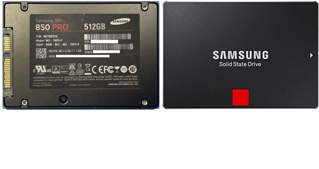 Samsung SSD 850 Pro MZ7KE512 512GB 2,5" unità di memoria a stato solido interna SATA III 6,0 Gb/s