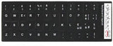 Italian Learning Keyboard Layout Sticker tasti neri adesivi per computer